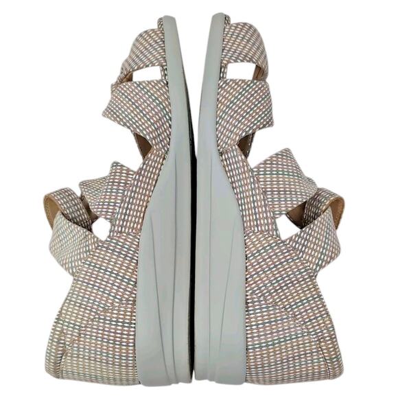 Ziera Doxie Sandals Women's EU 41 W US 10.5 Cross Strap Leather Neutral Print - Picture 6 of 16